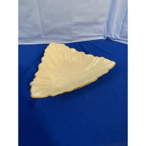 Lenox Triad Candy Dish Gold Trim